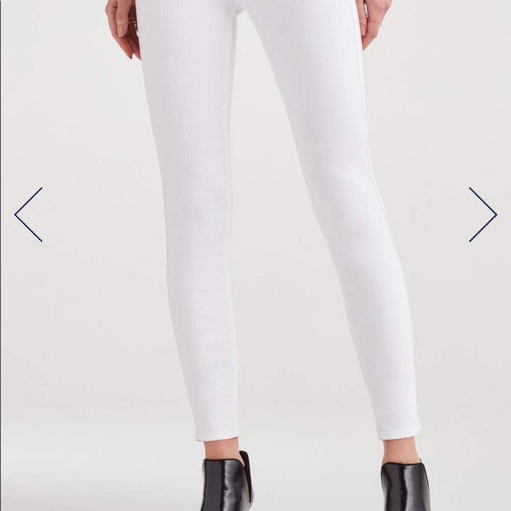 NWT 7 for All Mankind Ankle Skinny - White, Sz 30 - Picture 2 of 6